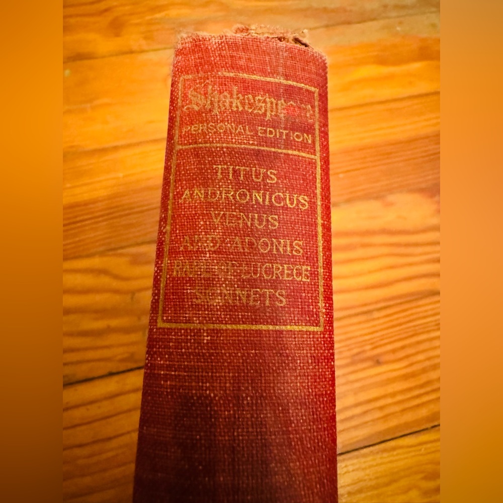 ANTIQUE BOOK Shakespeare